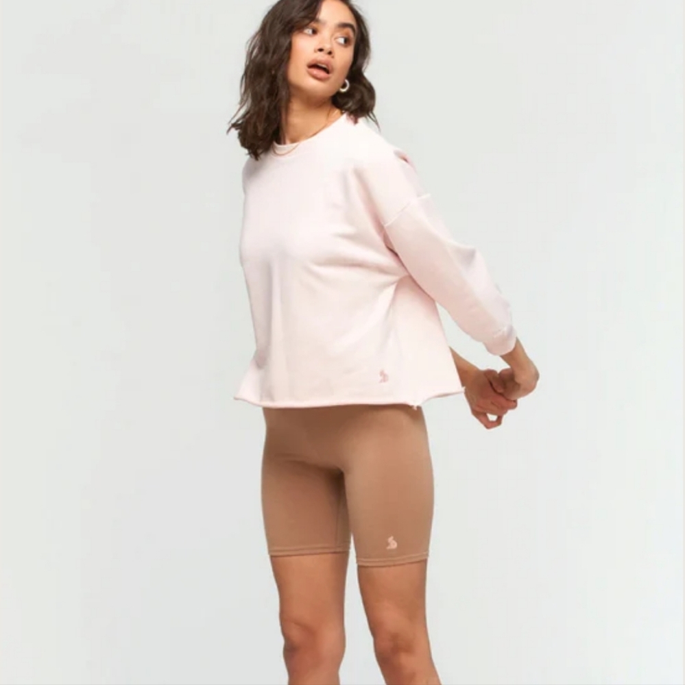 KUWALLA TEE I NWT US XS Biker Shorts I Tan